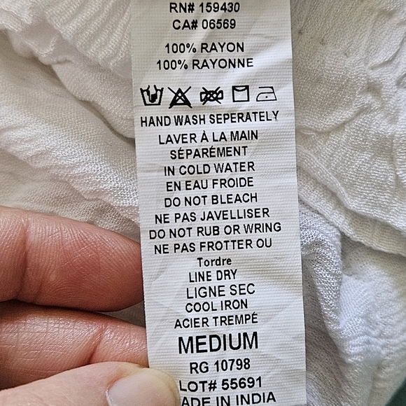 Elan Off Shoulder Ruffles White Cropped Top - Picture 5 of 7